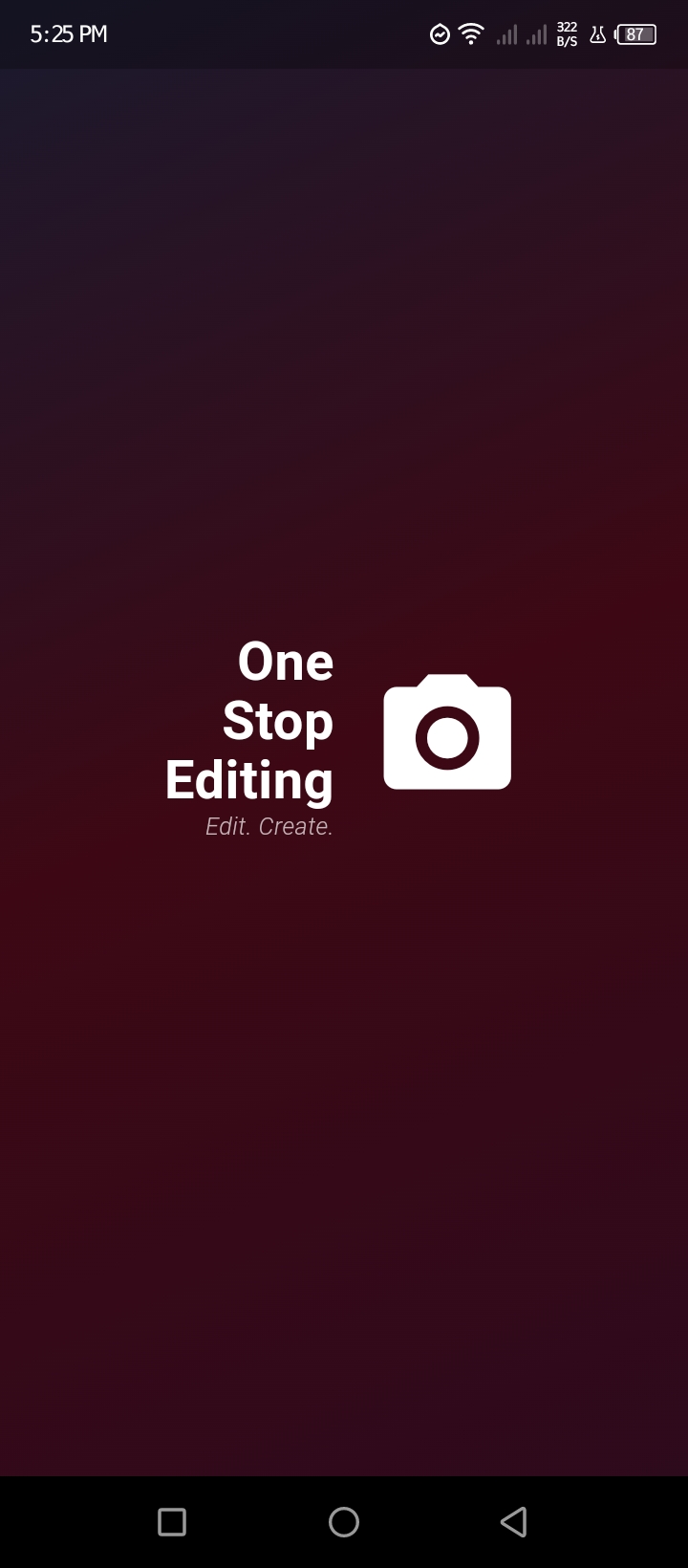 One Stop Editing App Preview
